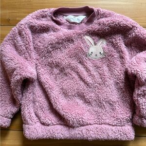 H&M Toddler Pink/Rabbit Pile Sweatshirt